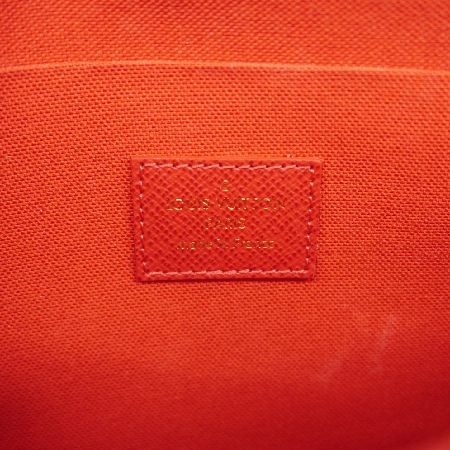Louis Vuitton Felicie, Brown, Canvas, wallet