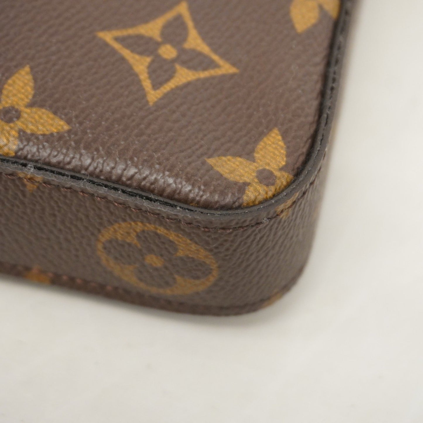 Louis Vuitton Felicie, Brown, Canvas, wallet