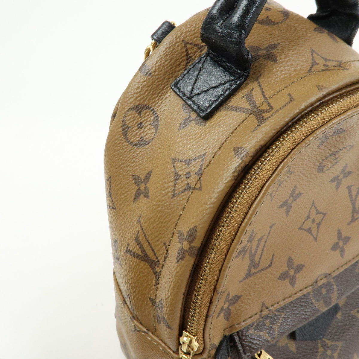 Louis Vuitton Palm Springs Reverse Monogram Canvas, Brown, Canvas, Backpack