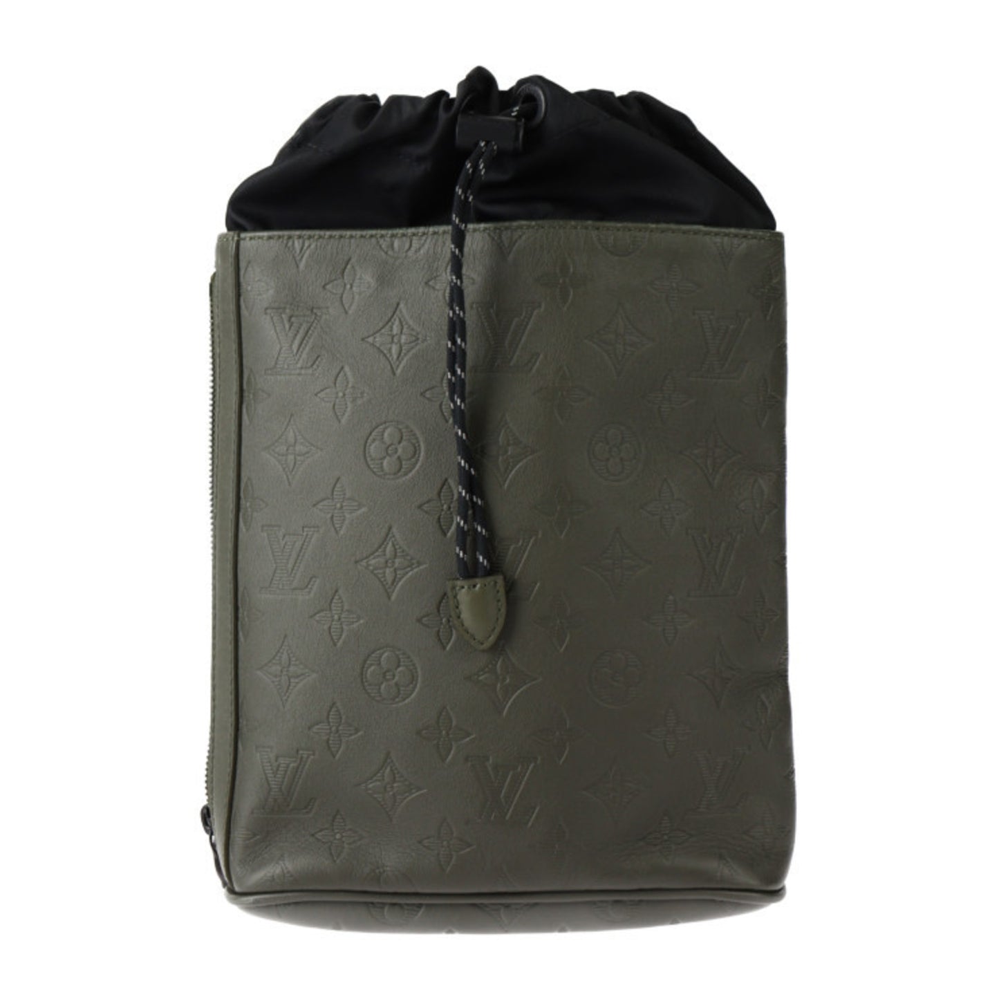 Louis Vuitton Shadow, Black, Leather, shoulder