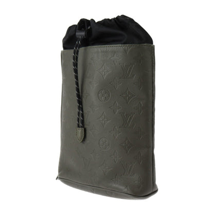 Louis Vuitton Shadow, Black, Leather, shoulder