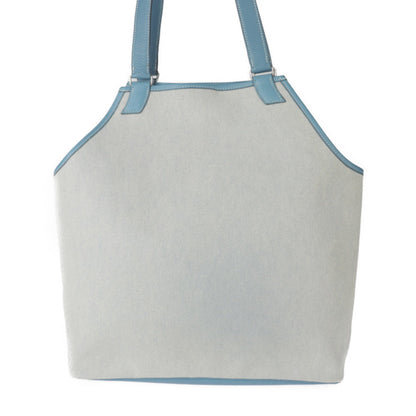 Hermès Jardinier, GRAY, "CANVAS, LEATHER", tote