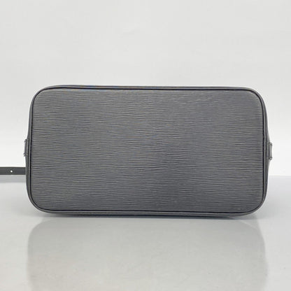 Louis Vuitton Alma, Black, Leather, handbag