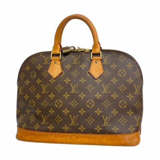 Louis Vuitton Alma, Brown, Canvas, handbag