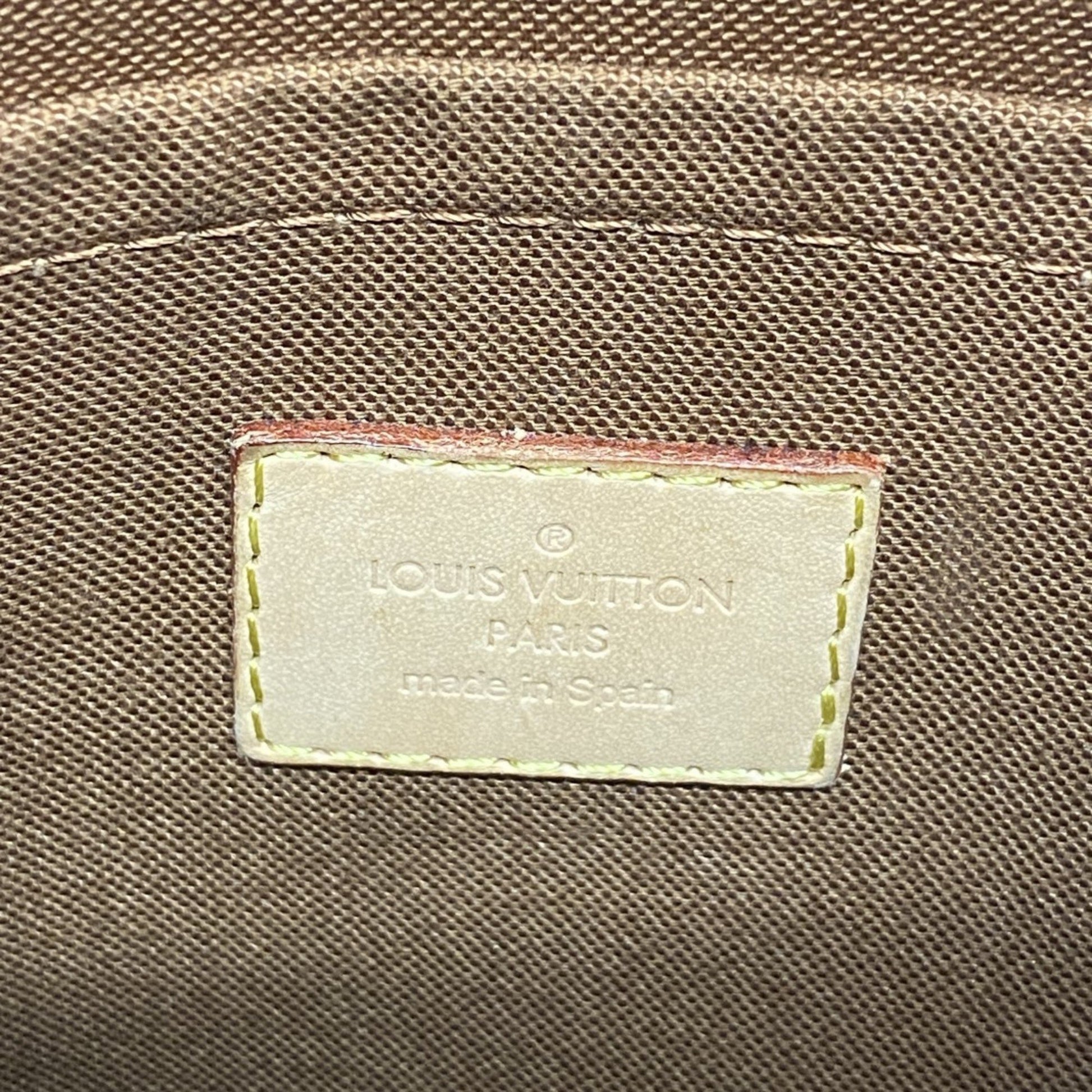 Louis Vuitton Odéon, Brown, Canvas, shoulder