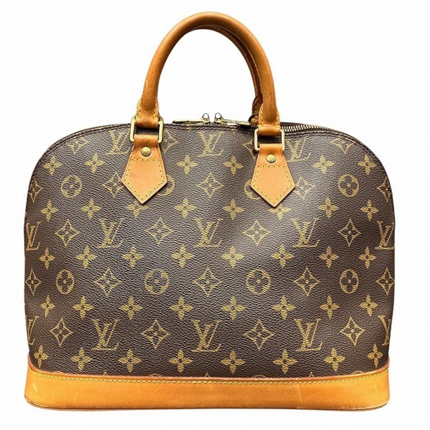 Louis Vuitton Alma, Brown, Canvas, handbag
