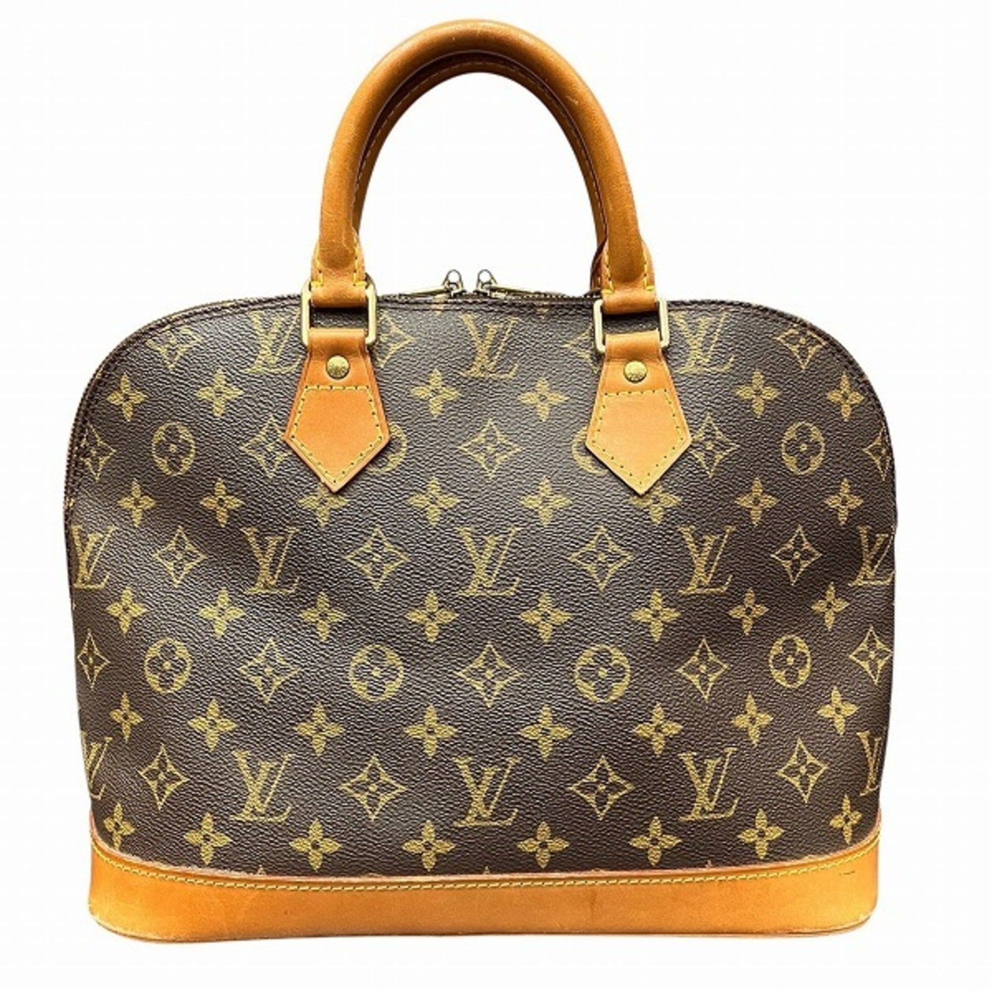 Louis Vuitton Alma, Brown, Canvas, handbag