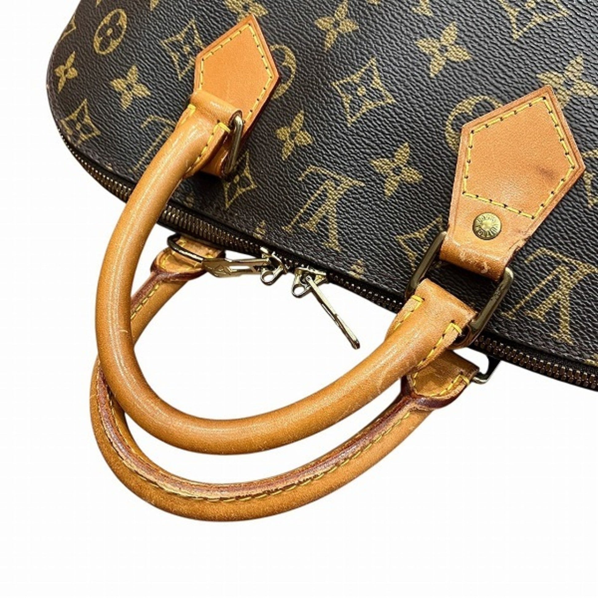Louis Vuitton Alma, Brown, Canvas, handbag