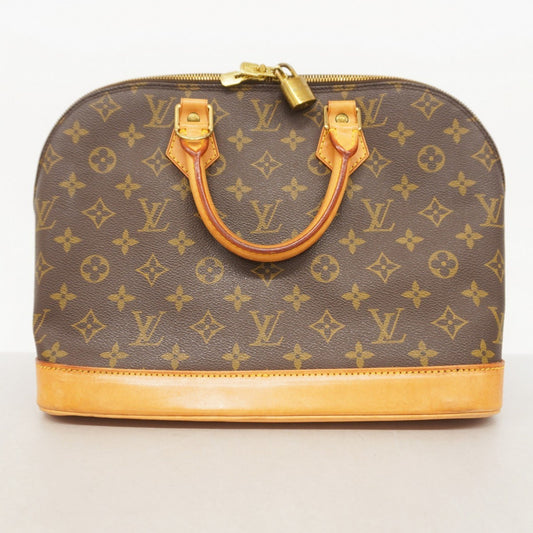 Louis Vuitton Alma, Brown, Canvas, handbag