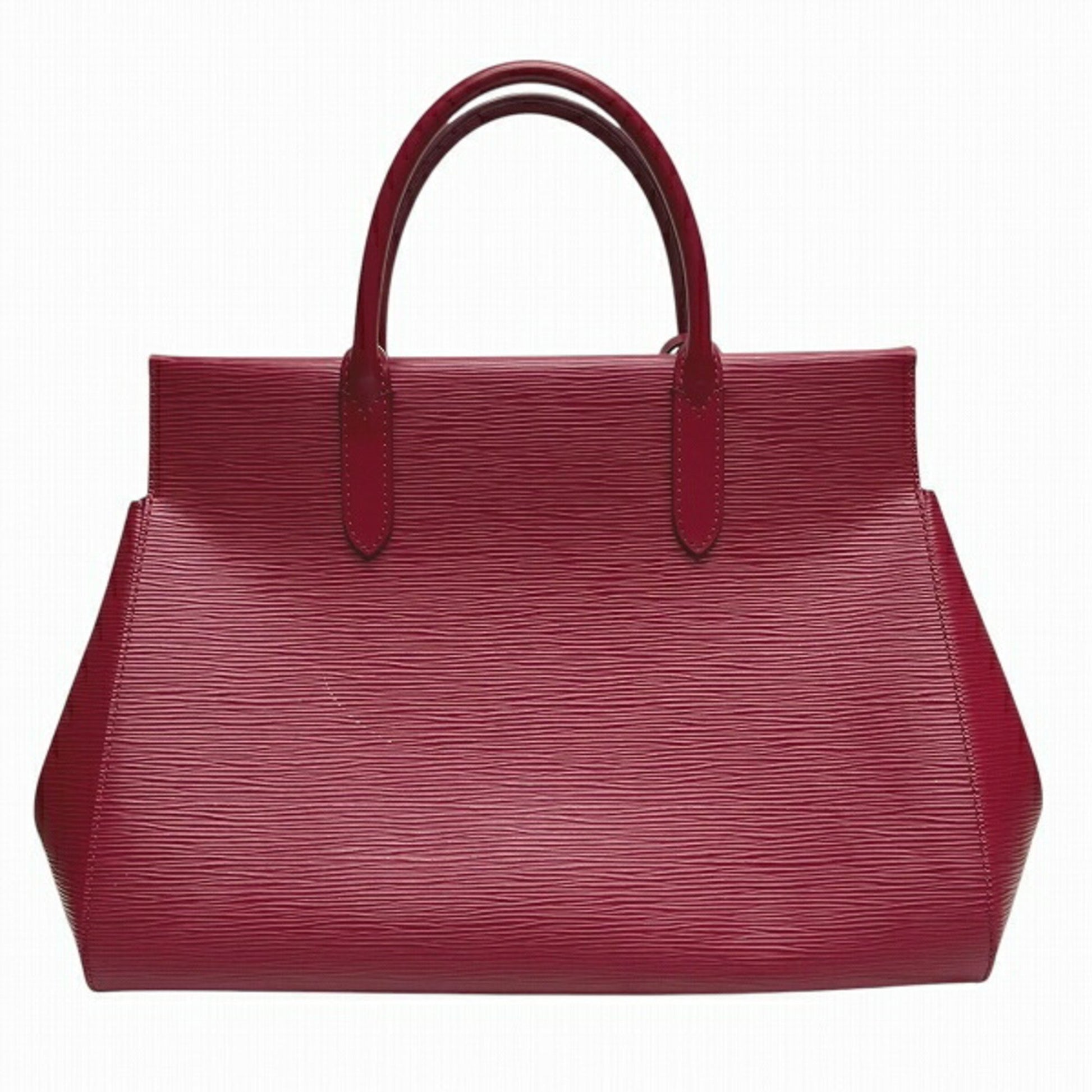 Louis Vuitton Marly, Burgundy, Leather, handbag