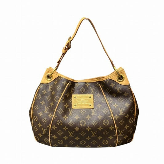 Louis Vuitton Galliera, Brown, Canvas, shoulder