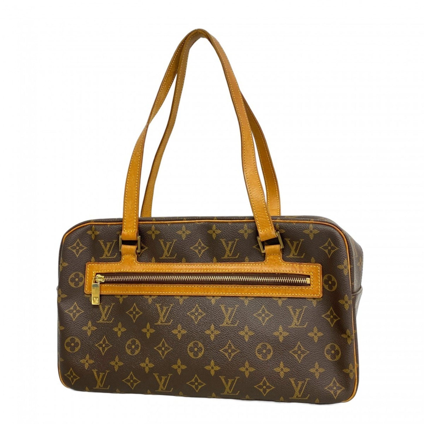 Louis Vuitton Cité, Brown, Canvas, shoulder
