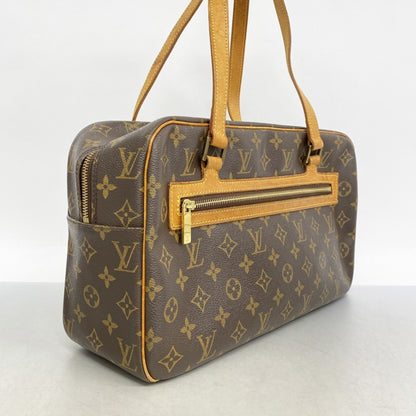 Louis Vuitton Cité, Brown, Canvas, shoulder