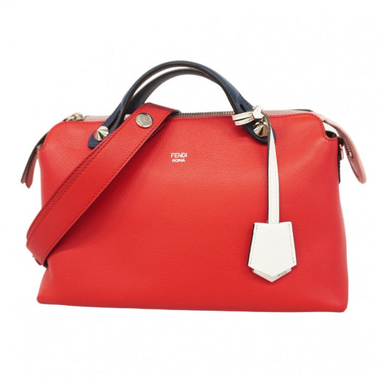 Fendi By The Way, Red, Leather, handbag