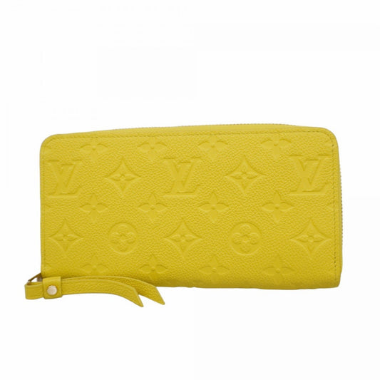 Louis Vuitton Zippy wallet, Yellow, Leather, wallet