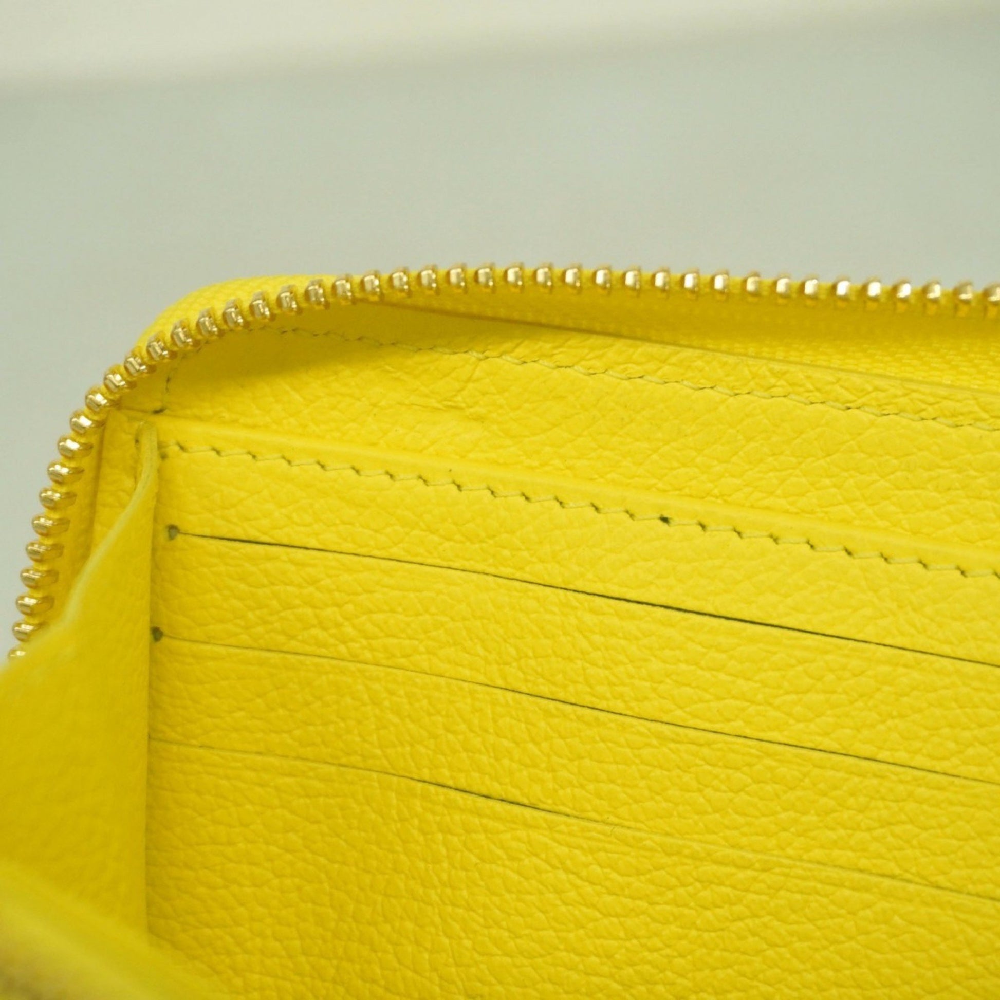 Louis Vuitton Zippy wallet, Yellow, Leather, wallet