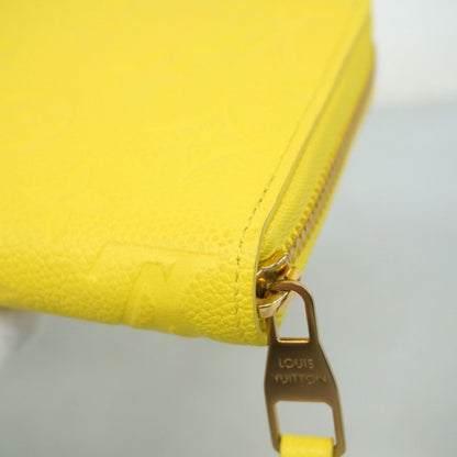 Louis Vuitton Zippy wallet, Yellow, Leather, wallet