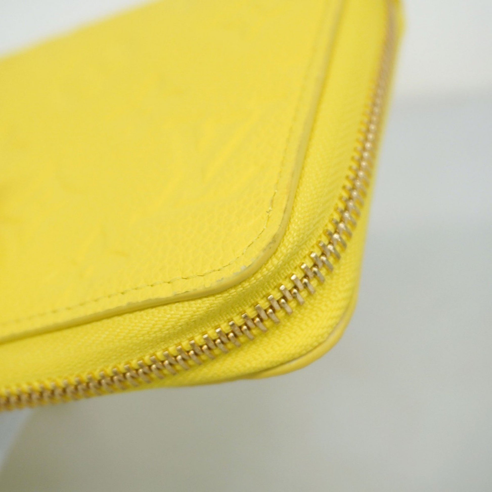 Louis Vuitton Zippy wallet, Yellow, Leather, wallet