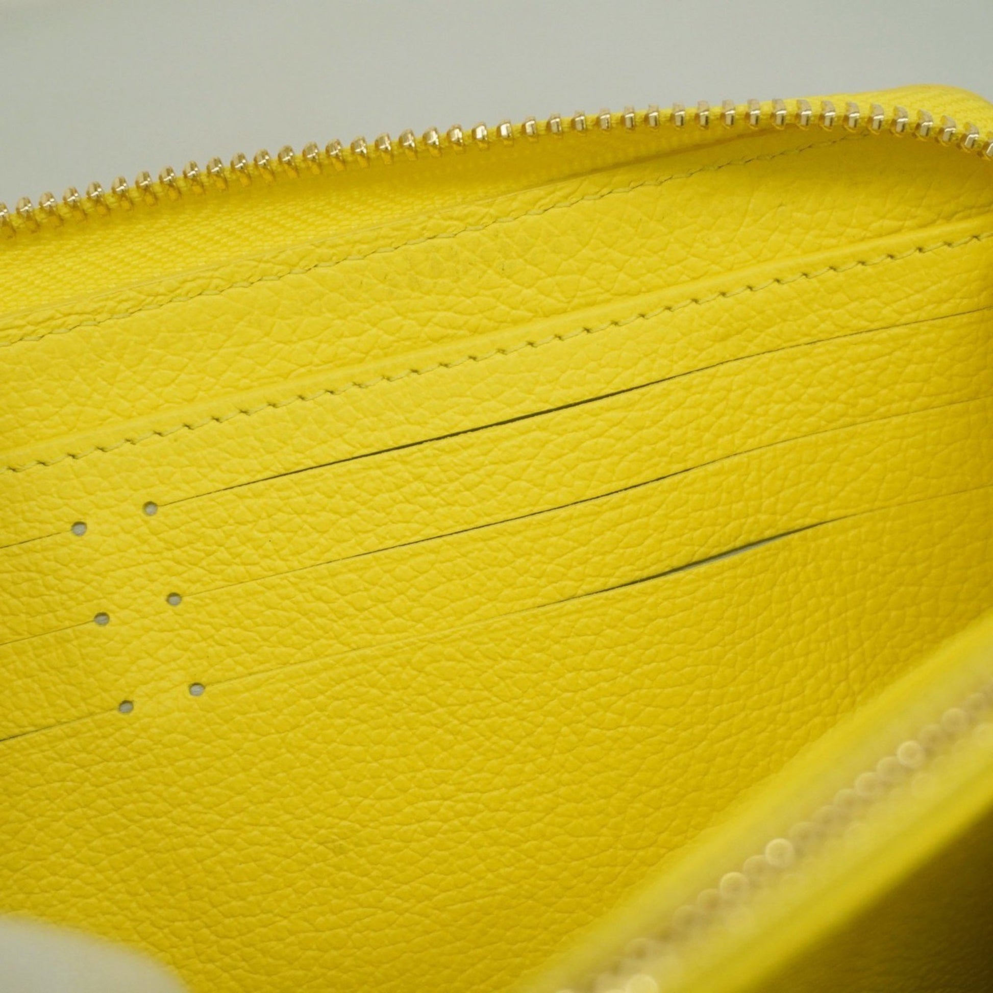 Louis Vuitton Zippy wallet, Yellow, Leather, wallet