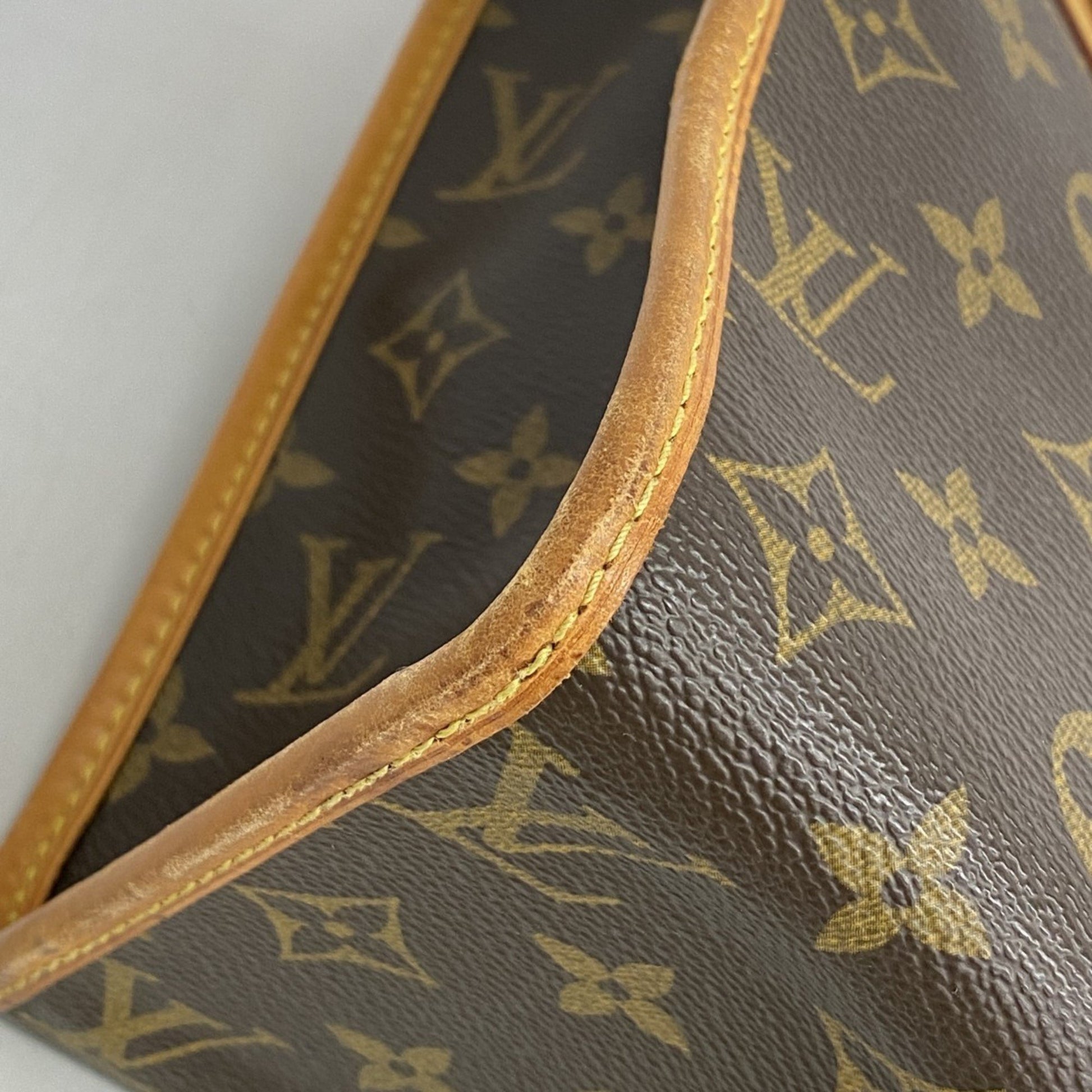 Louis Vuitton Popincourt, Brown, Canvas, tote