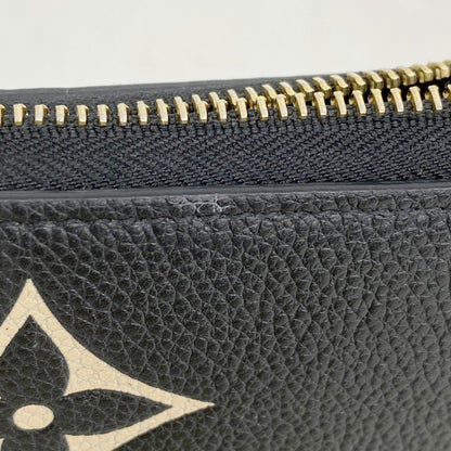 Louis Vuitton Zippy, Black, Leather, wallet