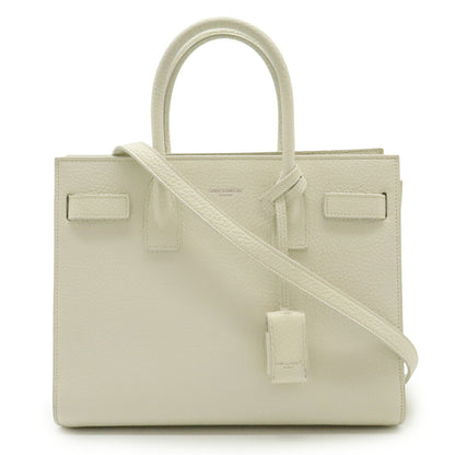 Saint Laurent Sac de jour, White, Leather, handbag
