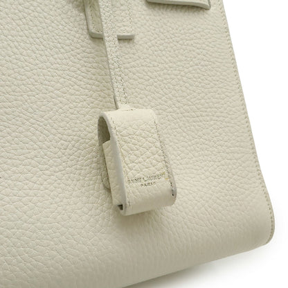 Saint Laurent Sac de jour, White, Leather, handbag