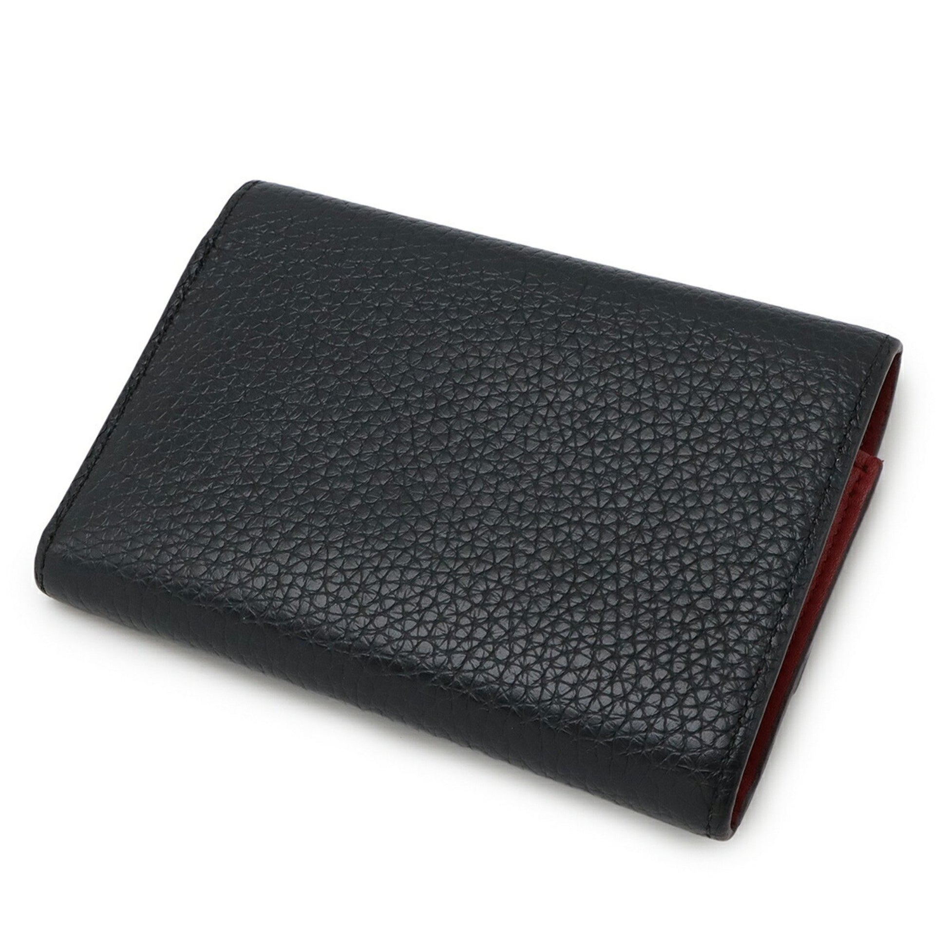 Louis Vuitton Capucines, Black, Leather, wallet