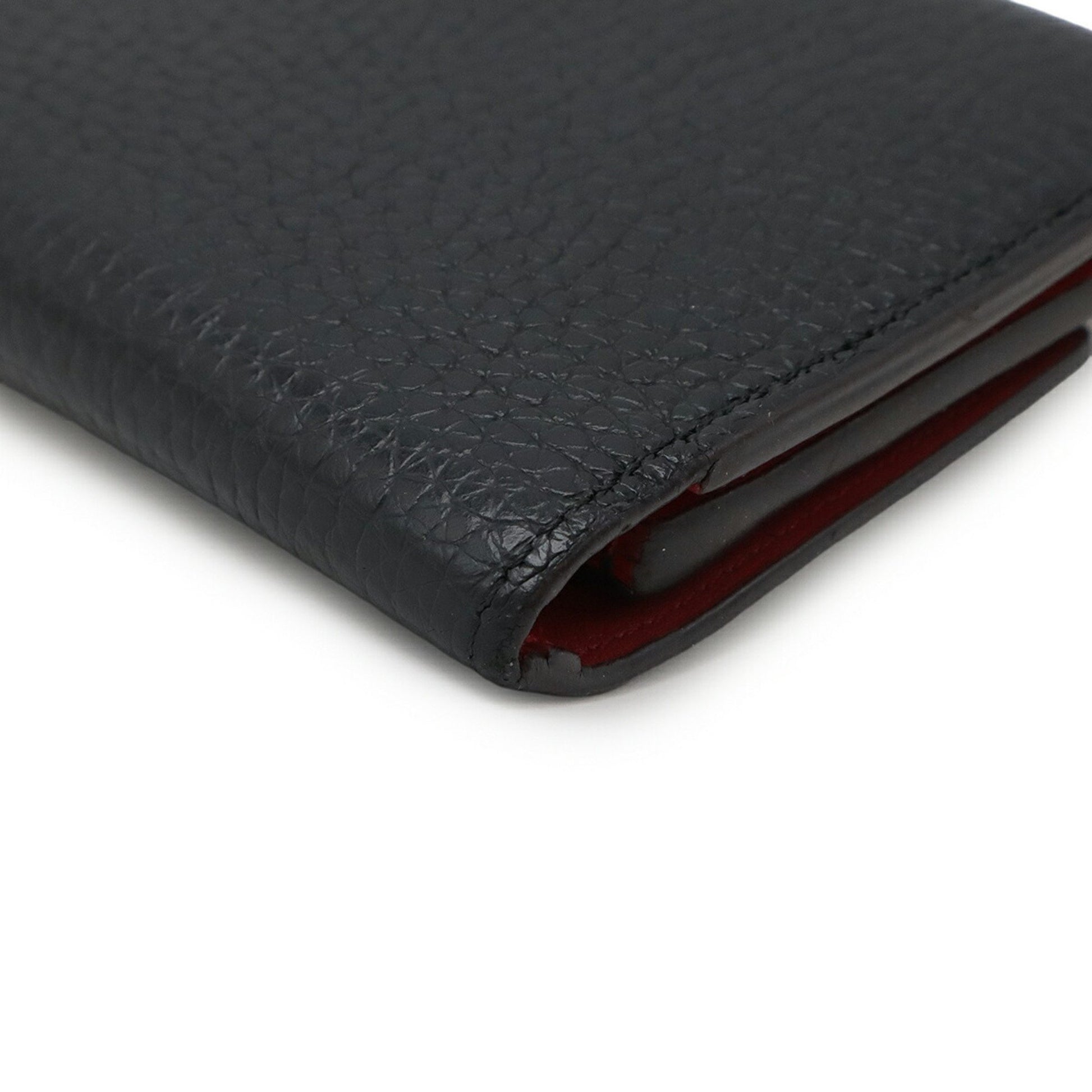 Louis Vuitton Capucines, Black, Leather, wallet