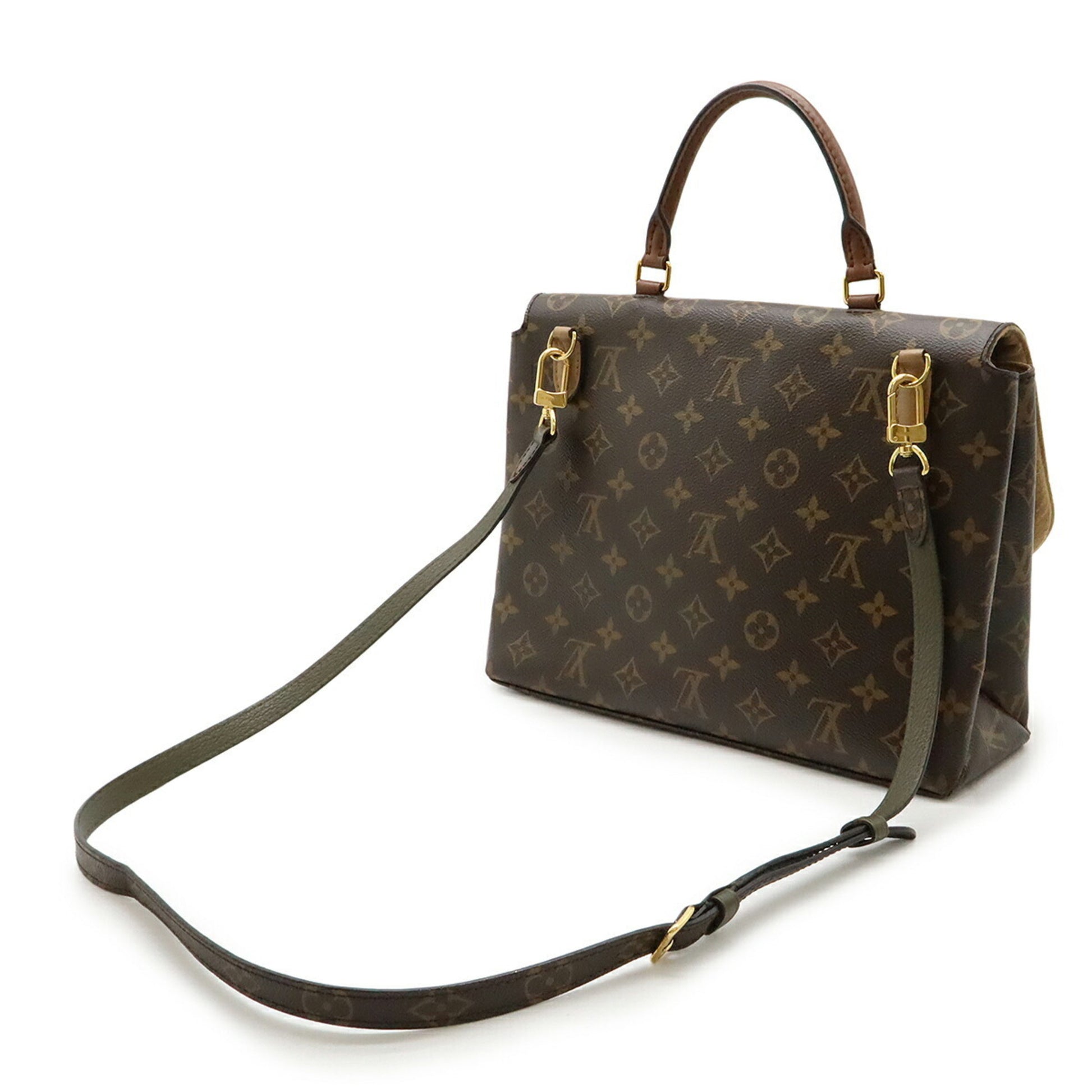 Louis Vuitton Marignan, Brown, Canvas, handbag