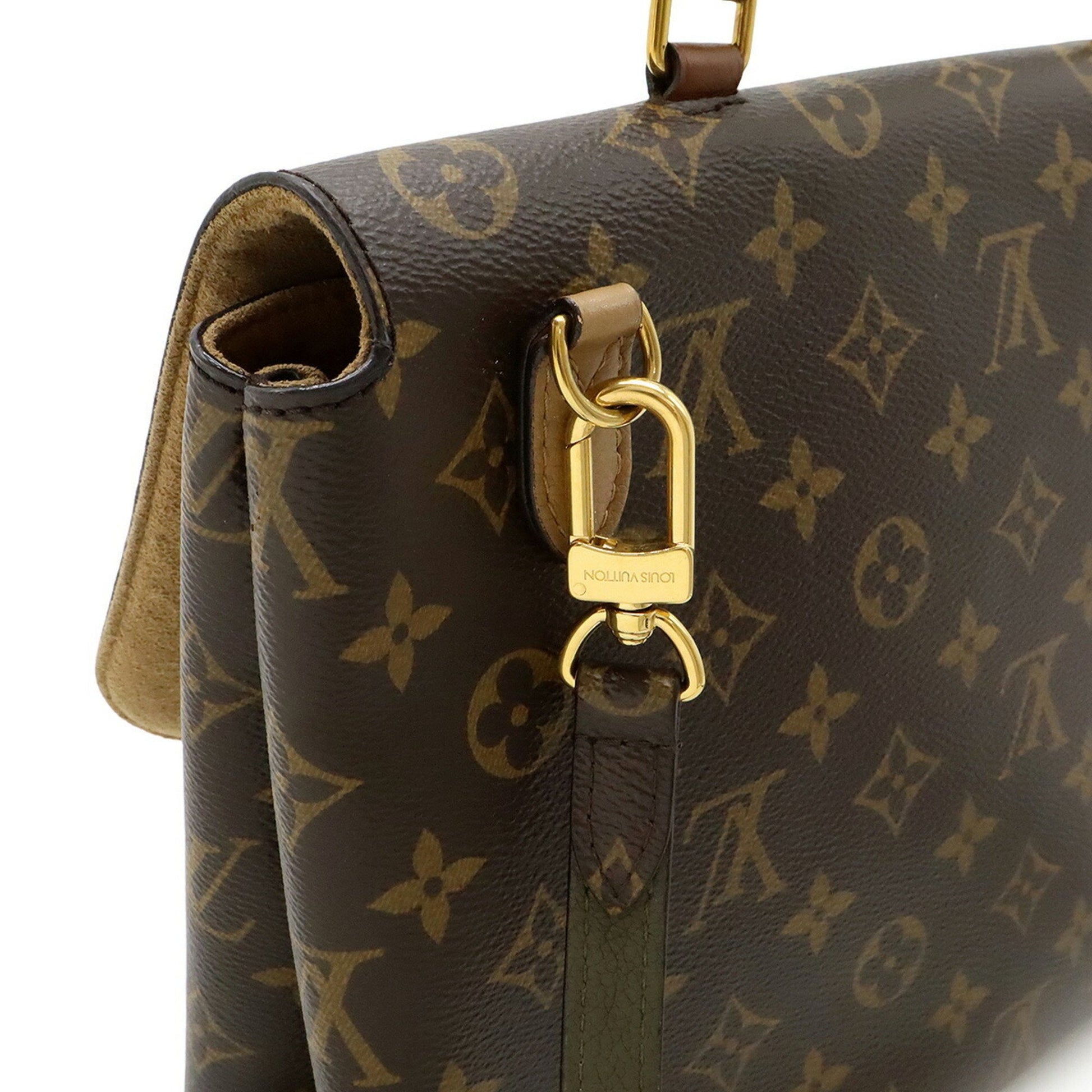Louis Vuitton Marignan, Brown, Canvas, handbag