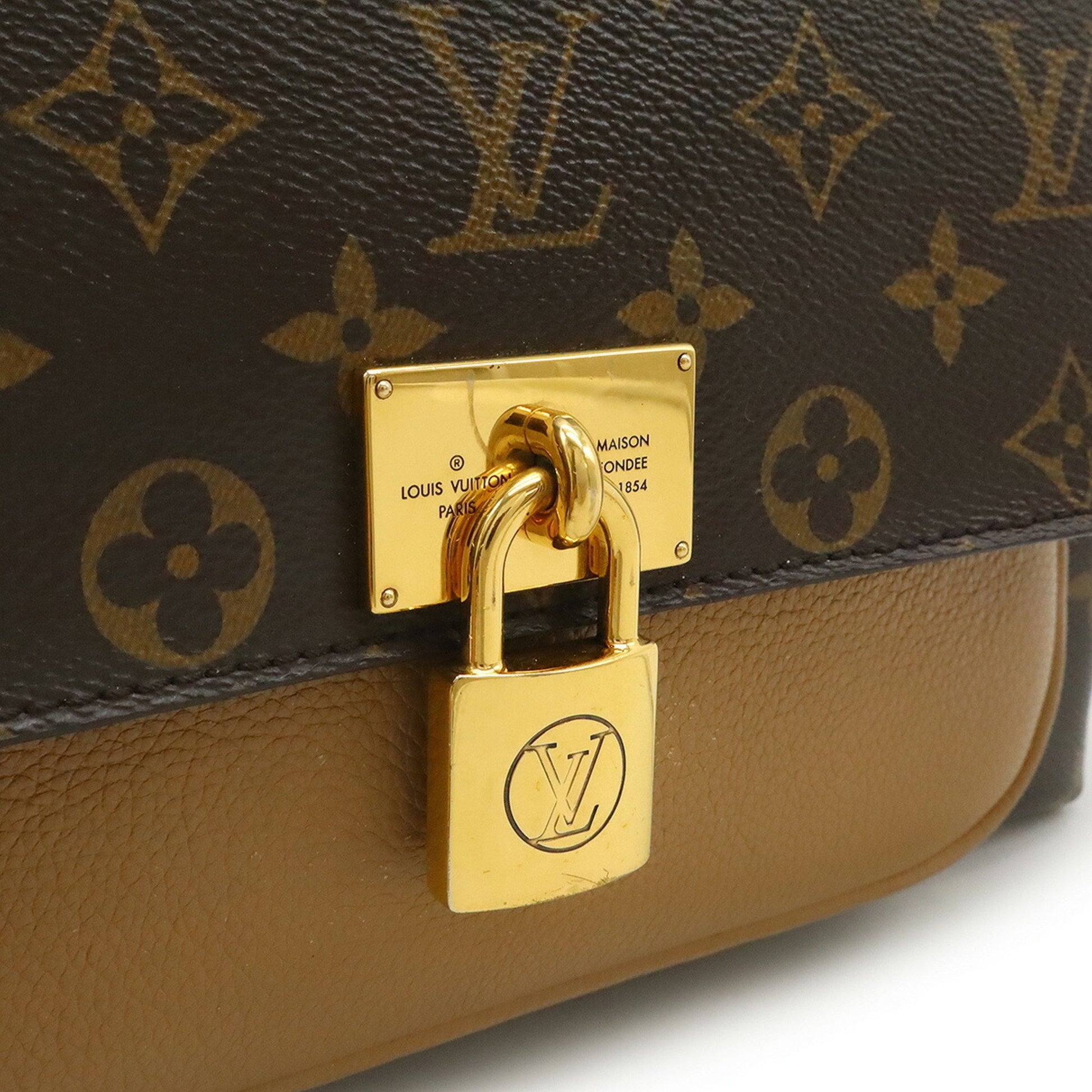 Louis Vuitton Marignan, Brown, Canvas, handbag
