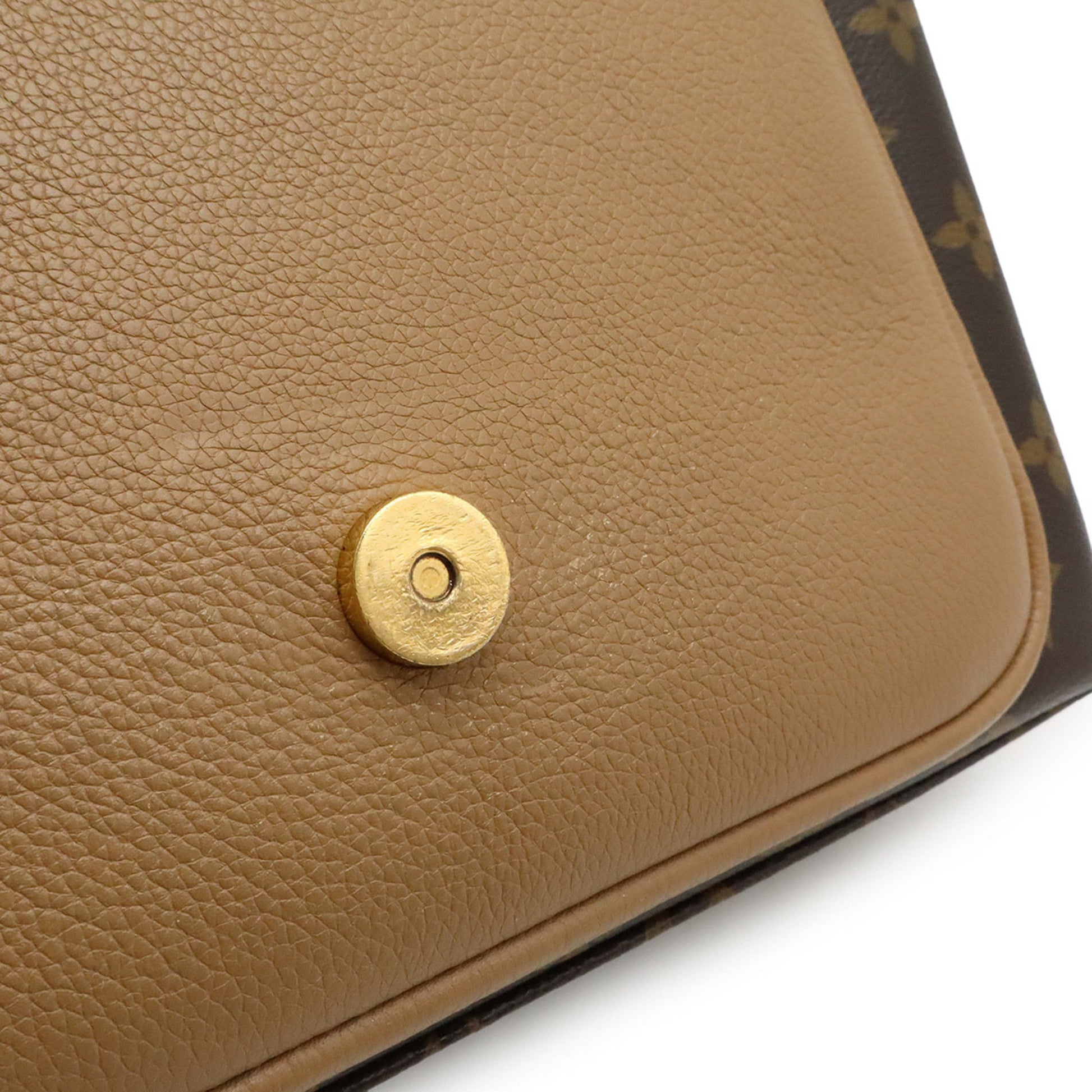Louis Vuitton Marignan, Brown, Canvas, handbag