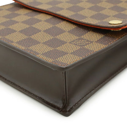 Louis Vuitton Portobello, Brown, Leather, shoulder