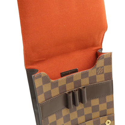 Louis Vuitton Portobello, Brown, Leather, shoulder