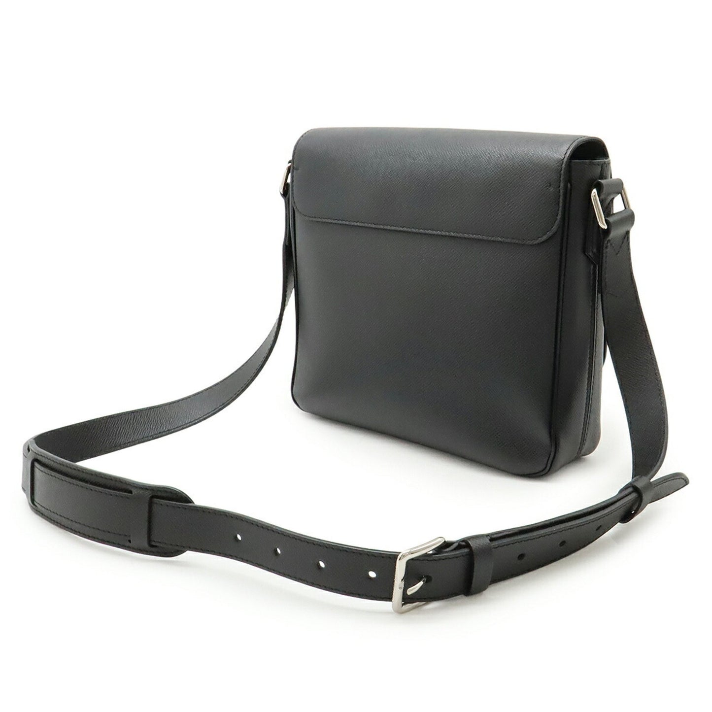 Louis Vuitton Roman, Black, Leather, shoulder