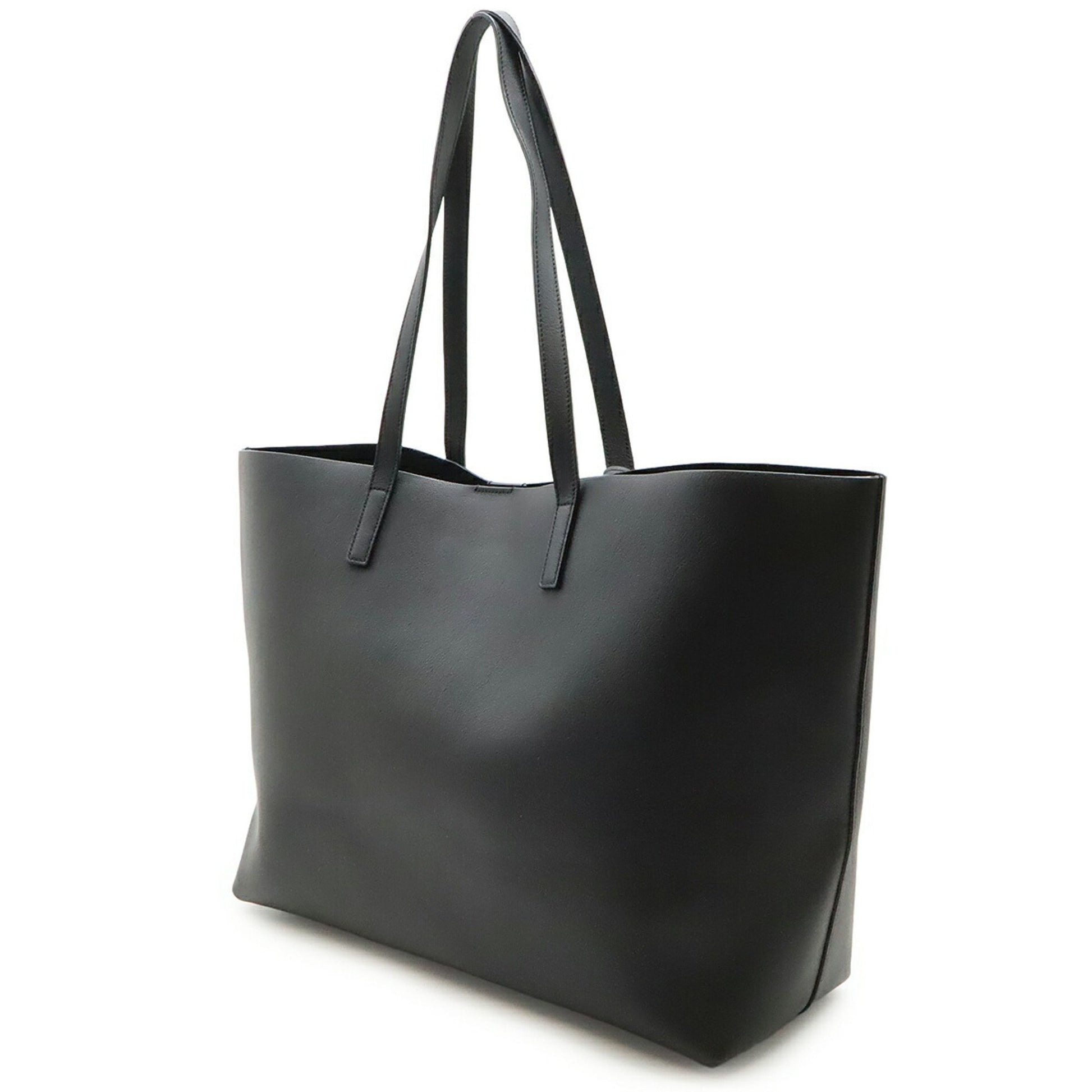 Saint Laurent Shopping, Black, Leather, shoulder