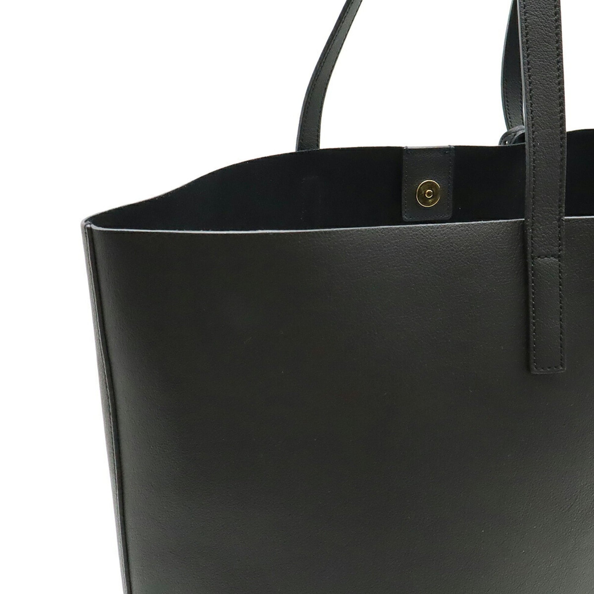 Saint Laurent Shopping, Black, Leather, shoulder
