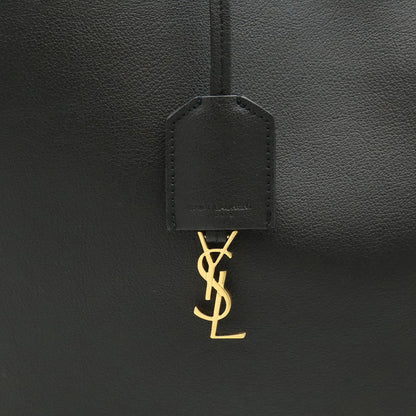 Saint Laurent Shopping, Black, Leather, shoulder