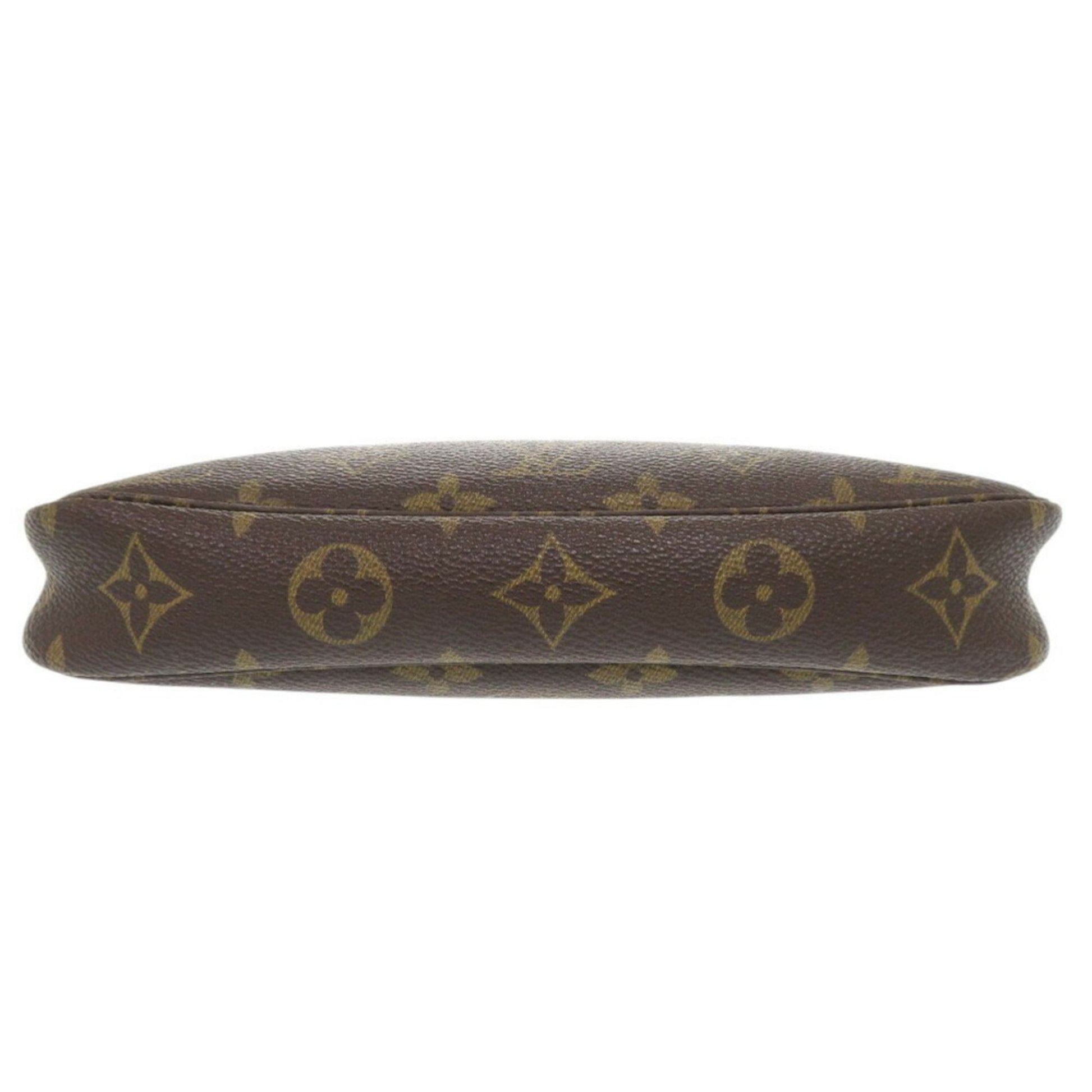 Louis Vuitton Pochette Accessoire, Brown, Canvas, clutch