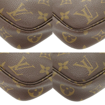 Louis Vuitton Pochette Accessoire, Brown, Canvas, clutch