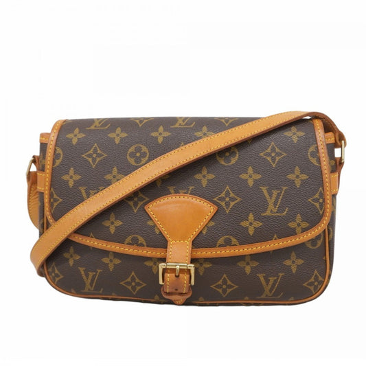 Louis Vuitton Sologne, Brown, Canvas, shoulder