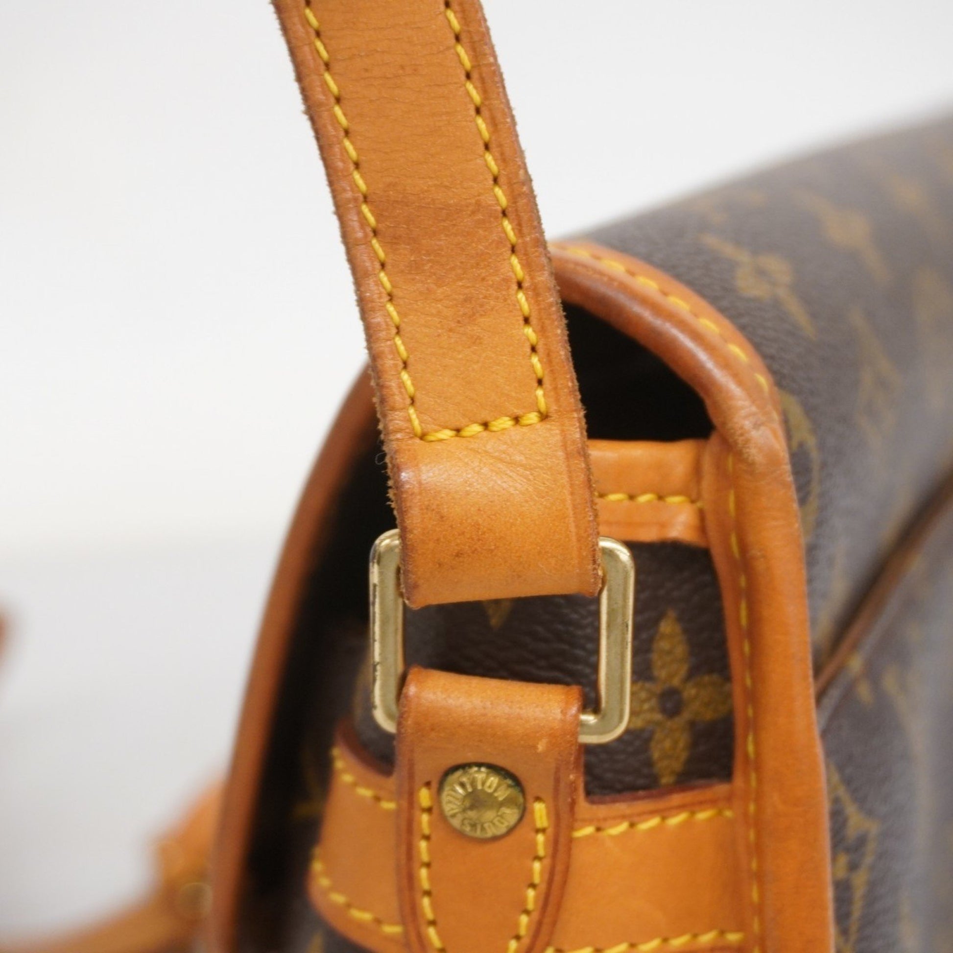 Louis Vuitton Sologne, Brown, Canvas, shoulder