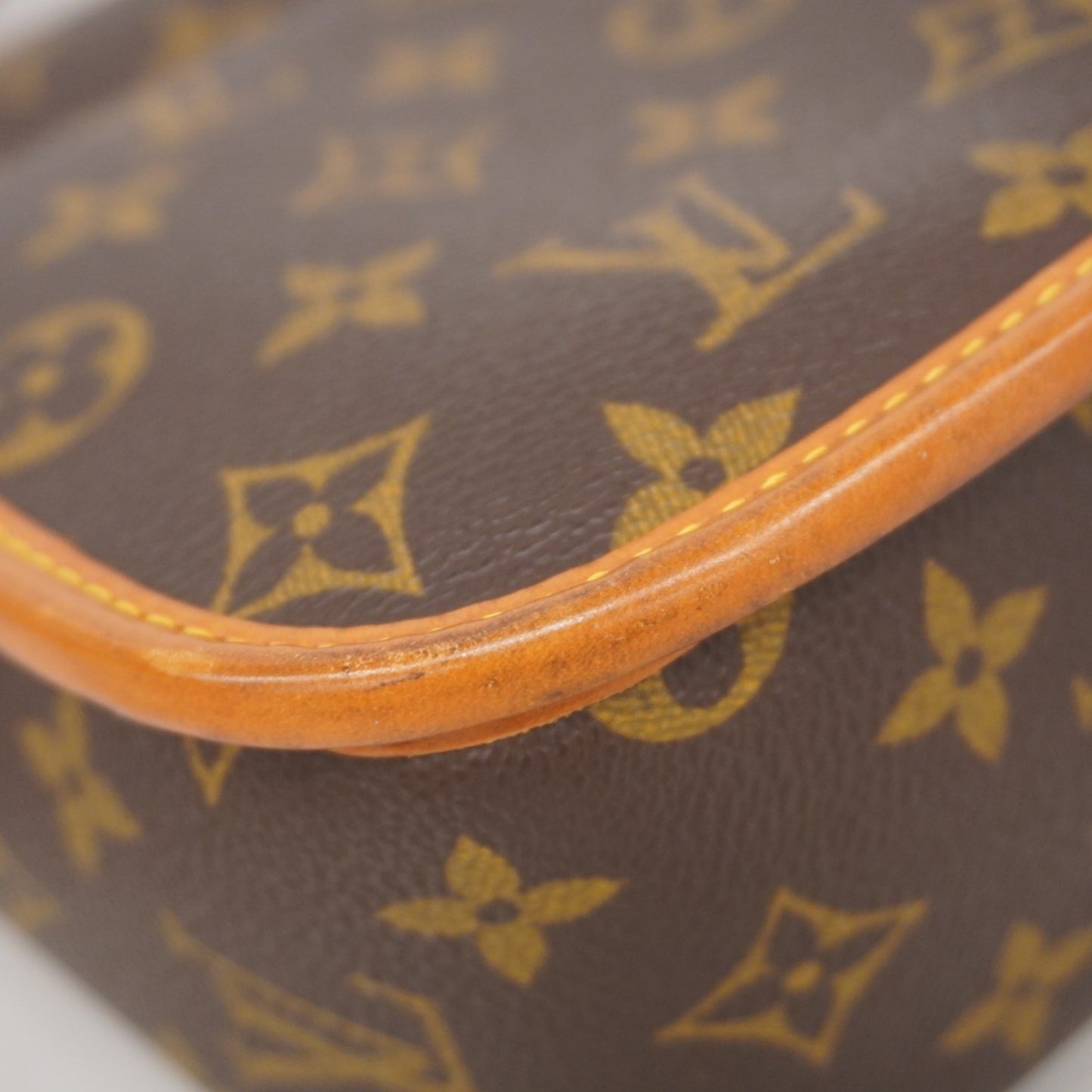 Louis Vuitton Sologne, Brown, Canvas, shoulder