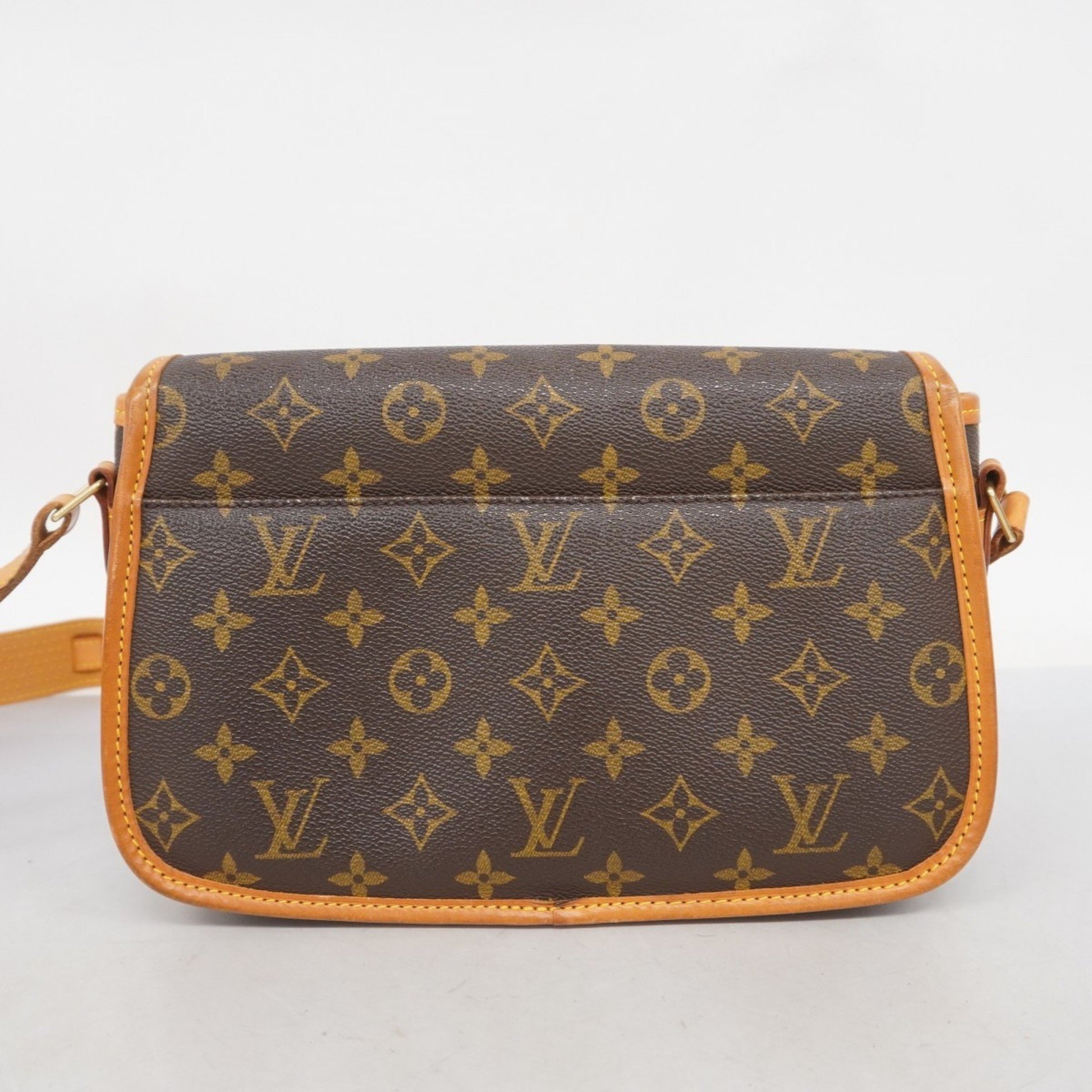 Louis Vuitton Sologne, Brown, Canvas, shoulder