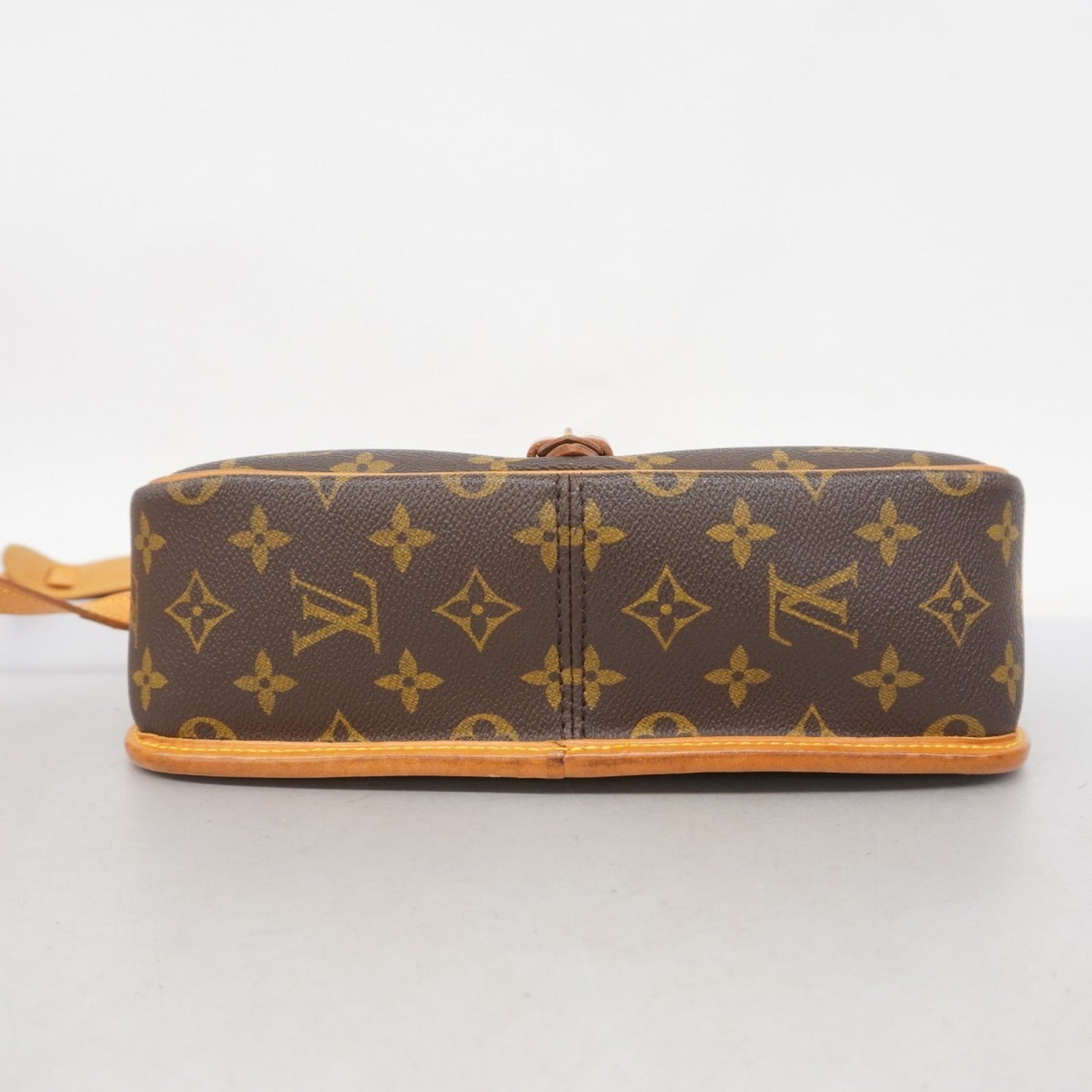 Louis Vuitton Sologne, Brown, Canvas, shoulder