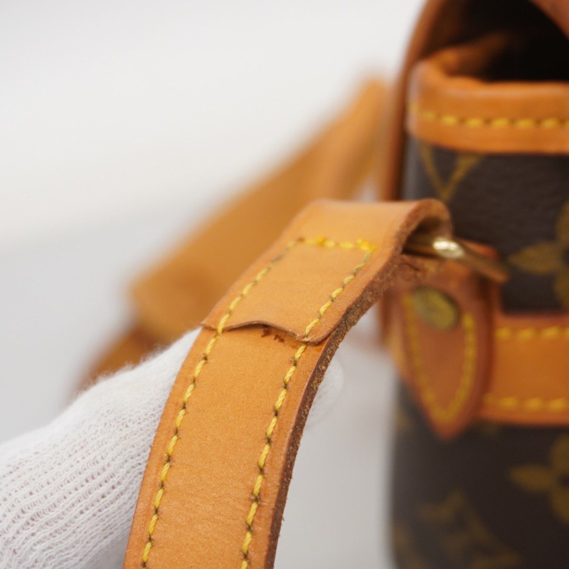 Louis Vuitton Sologne, Brown, Canvas, shoulder