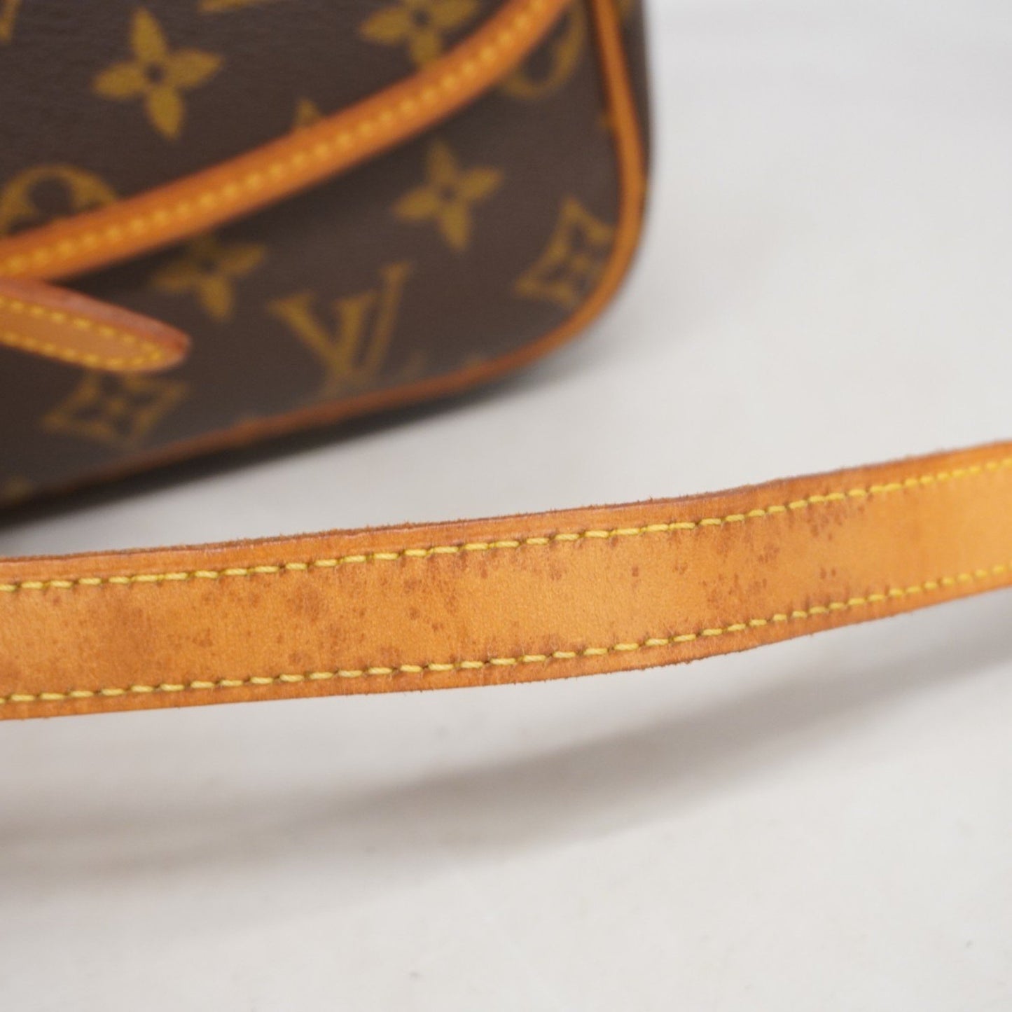 Louis Vuitton Sologne, Brown, Canvas, shoulder