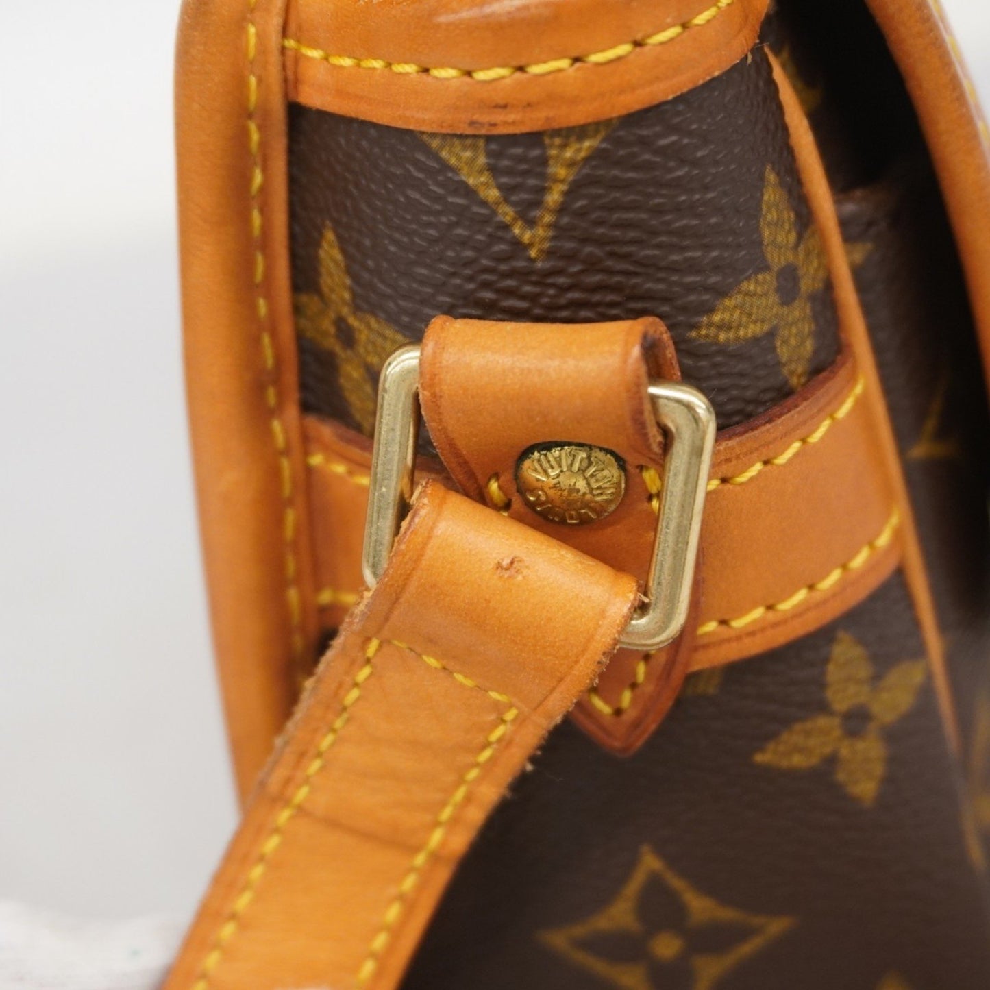 Louis Vuitton Sologne, Brown, Canvas, shoulder