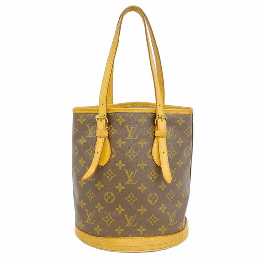 Louis Vuitton Bucket PM, Brown, Canvas, tote